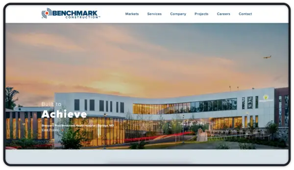 Benchmark Construction Website Redesign