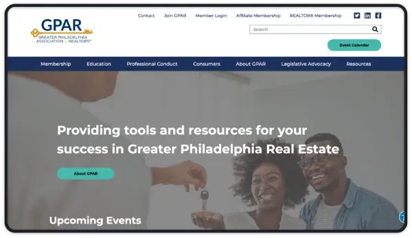 Greater Philadelphia Association of REALTORS® Website Redesign
