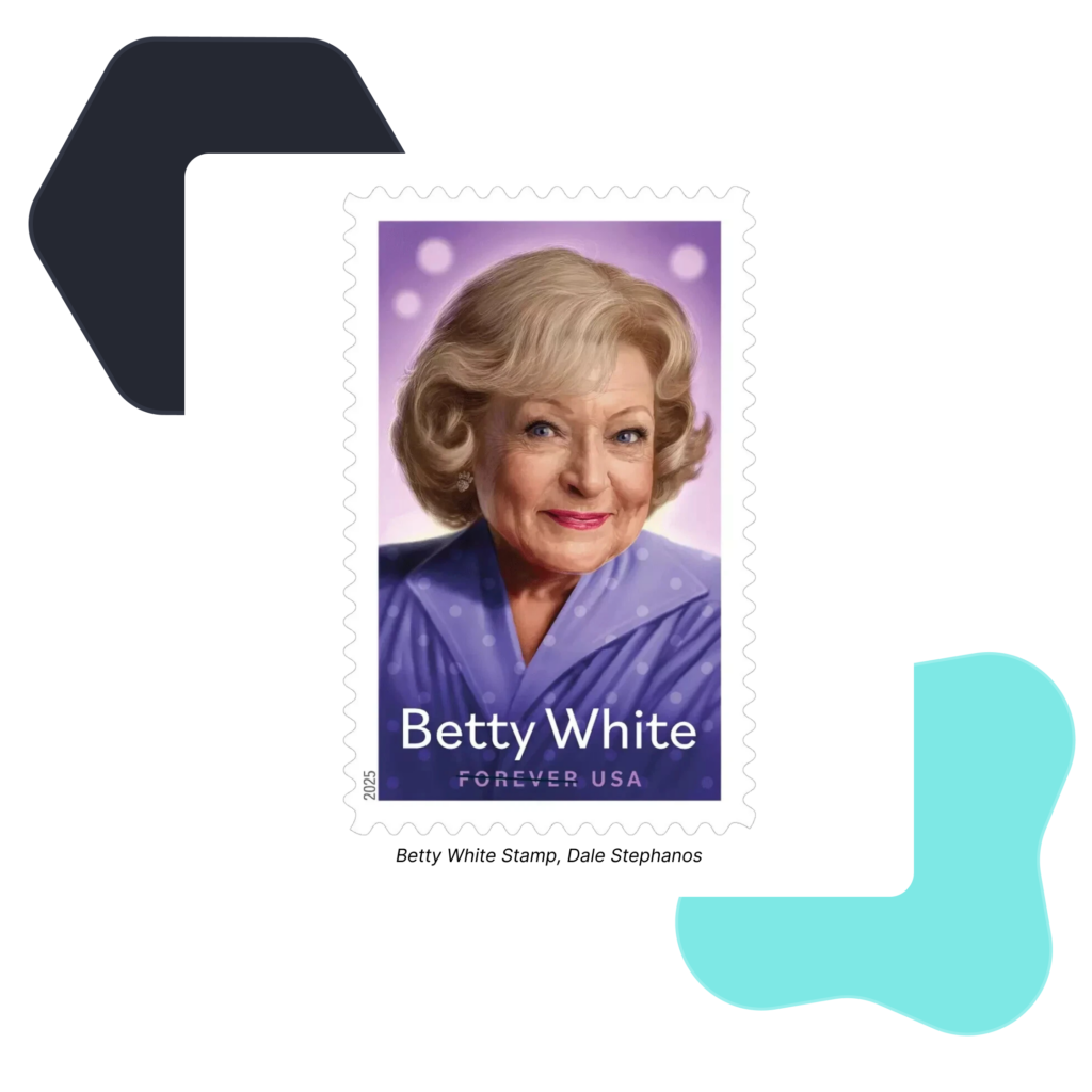 Betty White Stamp, by digital designer Dale Stephanos
