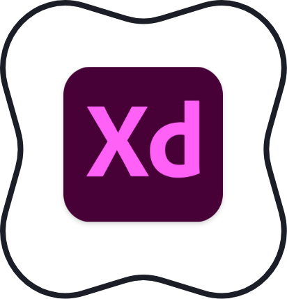 icon for xd software in puckered square shape