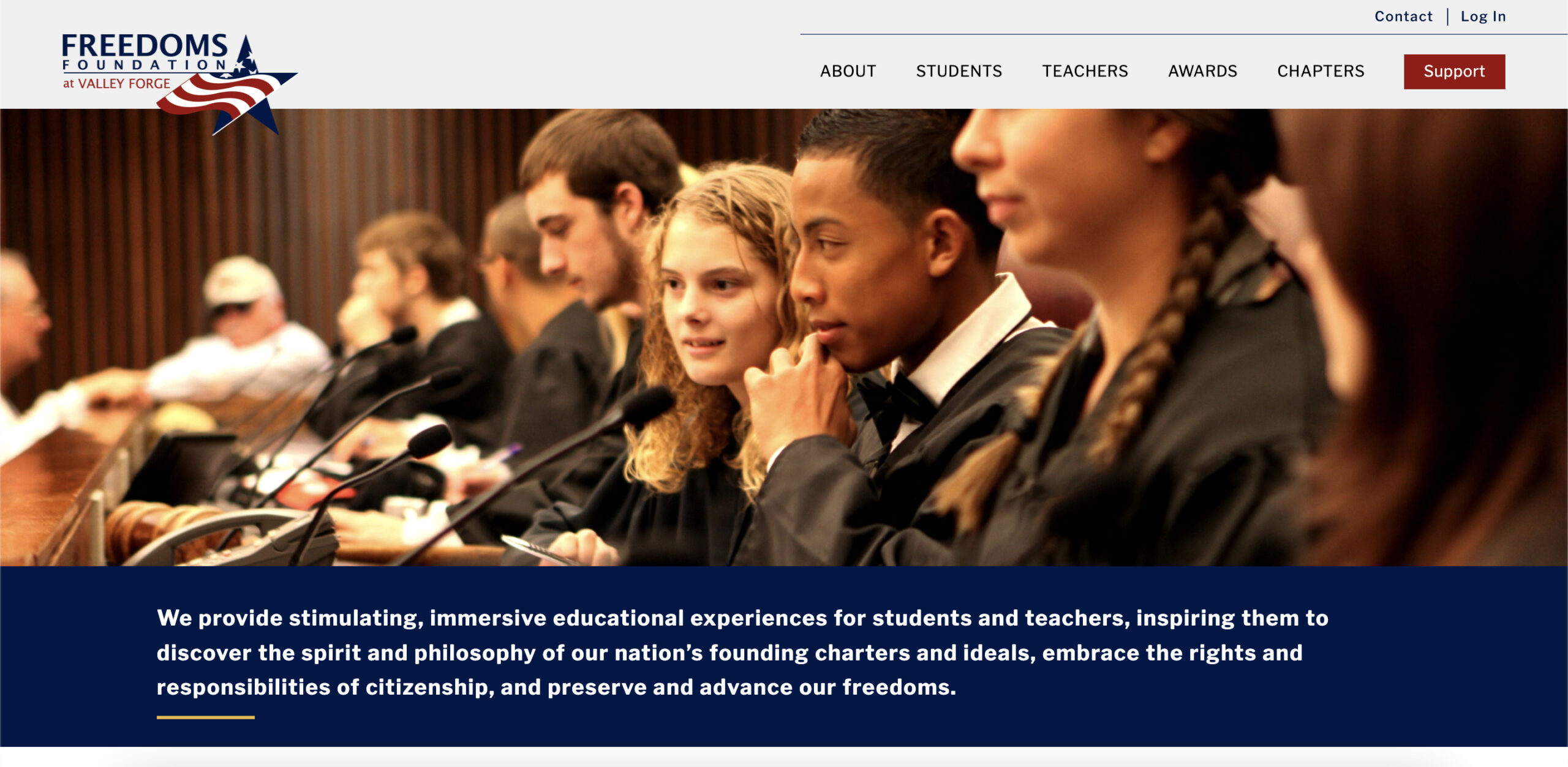 Freedoms Foundation Website Redesign