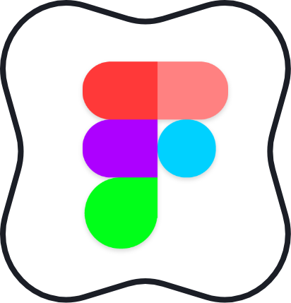 icon for figma software in puckered square shape