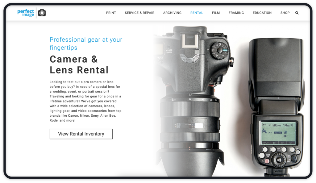 Perfect Image Website Redesign & Custom Integration